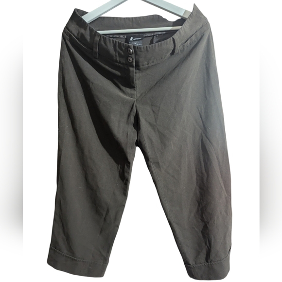 AB Studio Pants - AB STUDIO CUFFED CAPRIS BROWN SIZE 8 PRE-LOVED